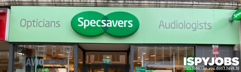 Picture of the front of a Specsavers store 